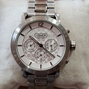 Coach stainless steel watch